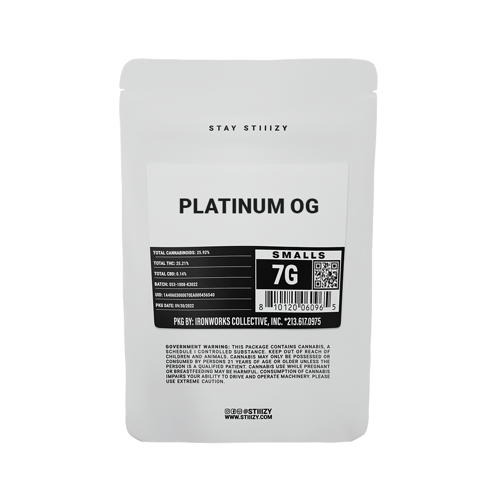- PLATINUM OG - 7G White Label Mylar