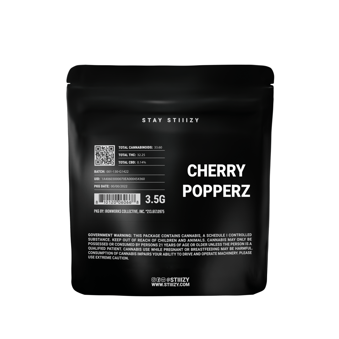 - CHERRY POPPERZ - 3.5G Black Label Mylar