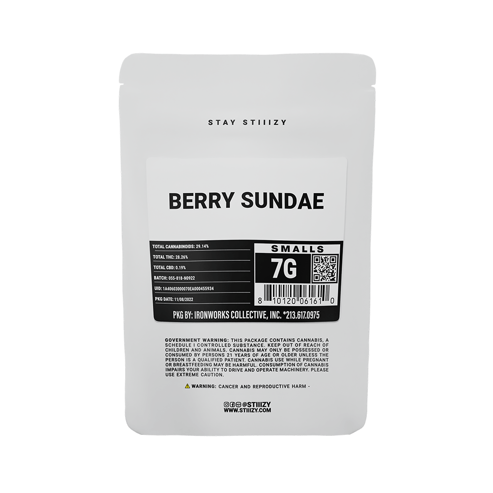 - BERRY SUNDAE - 7G White Label Mylar
