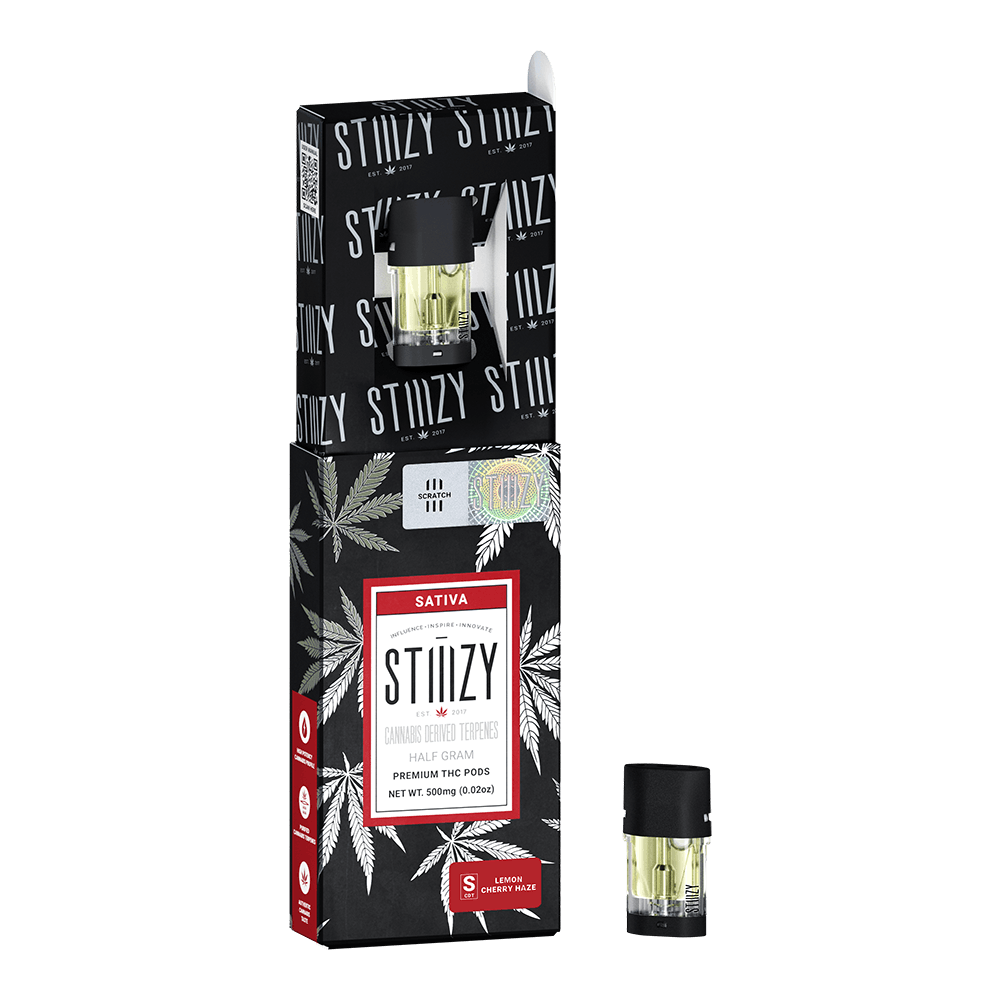 Vape Cartridge - LEMON CHERRY HAZE .5G CDT Pod - STIIIZY