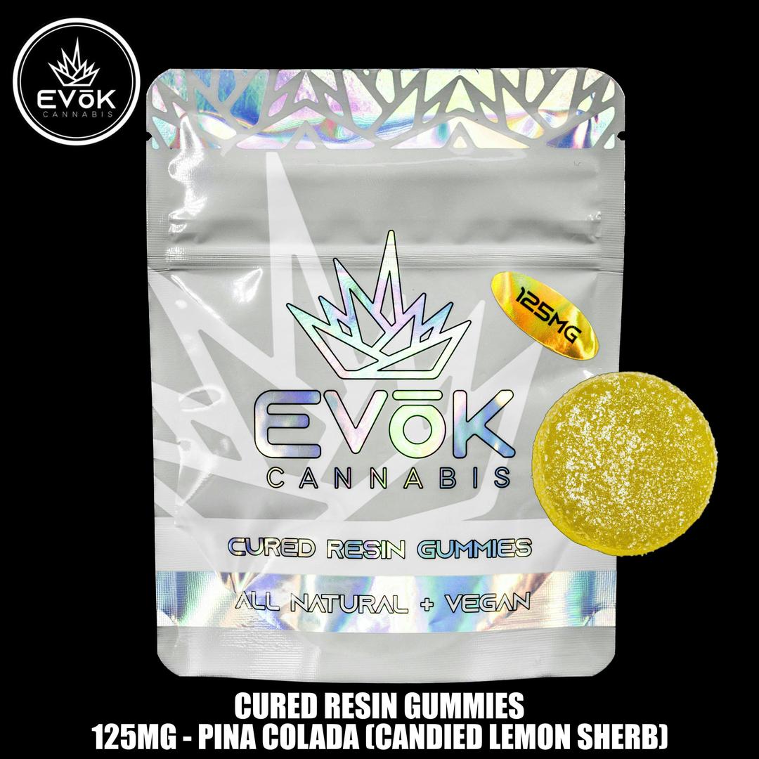 Candied Lemon Sherb - Pina Colada - Vegan Cured Resin Infused Gummies
