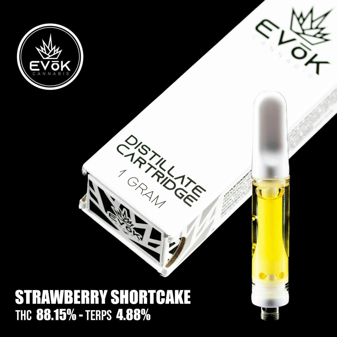 Strawberry Shortcake - Indica - 1g 510 Ceramic Distillate Cart