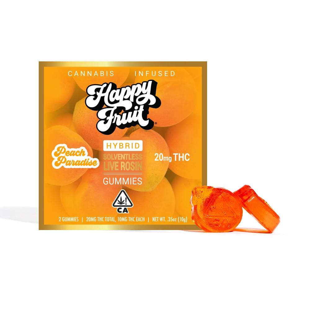 Peach Paradise Rosin Gummies (2-Pack) - 20mg THC