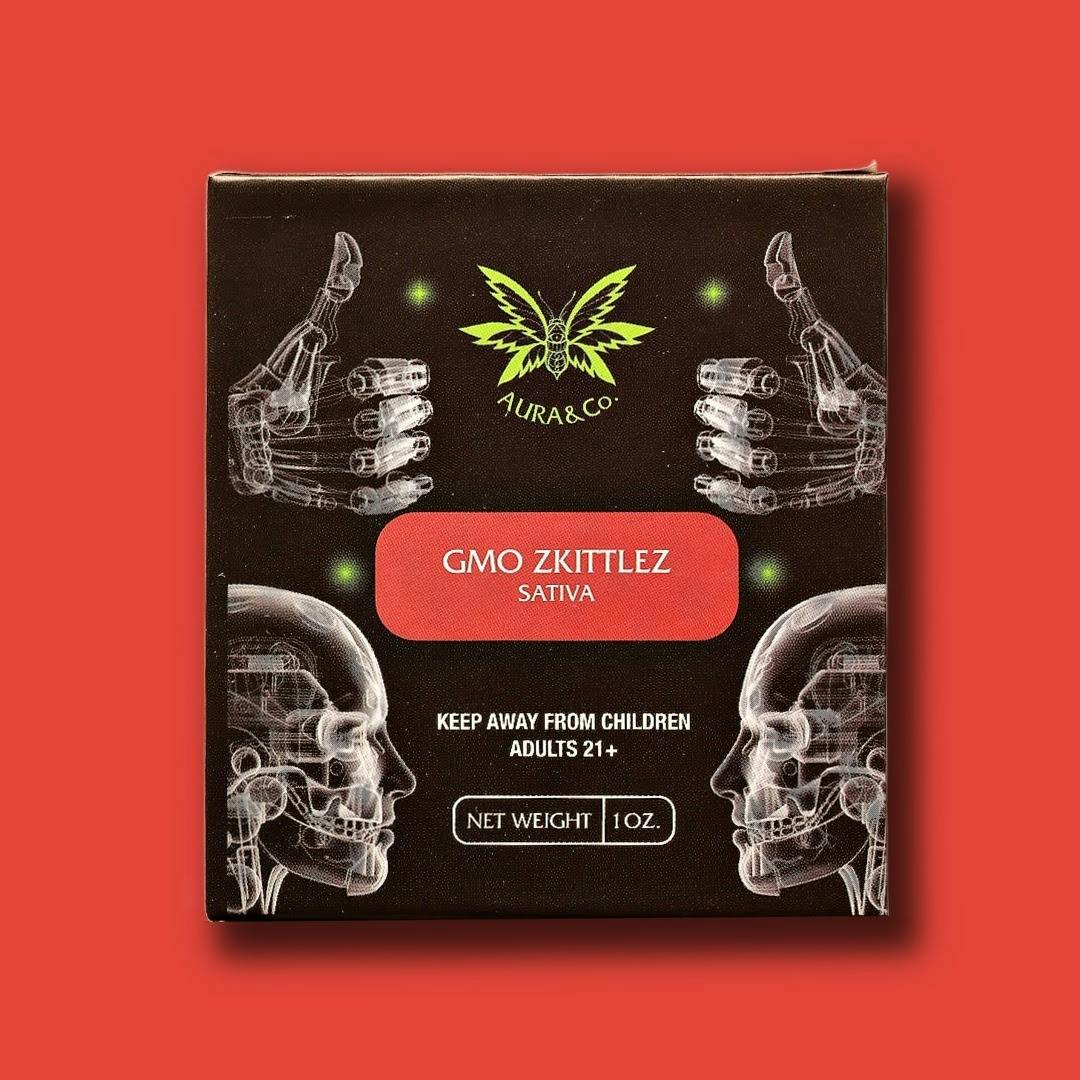 Aura Co. Distillate 1g Cartridge | GMO x Zkittlez