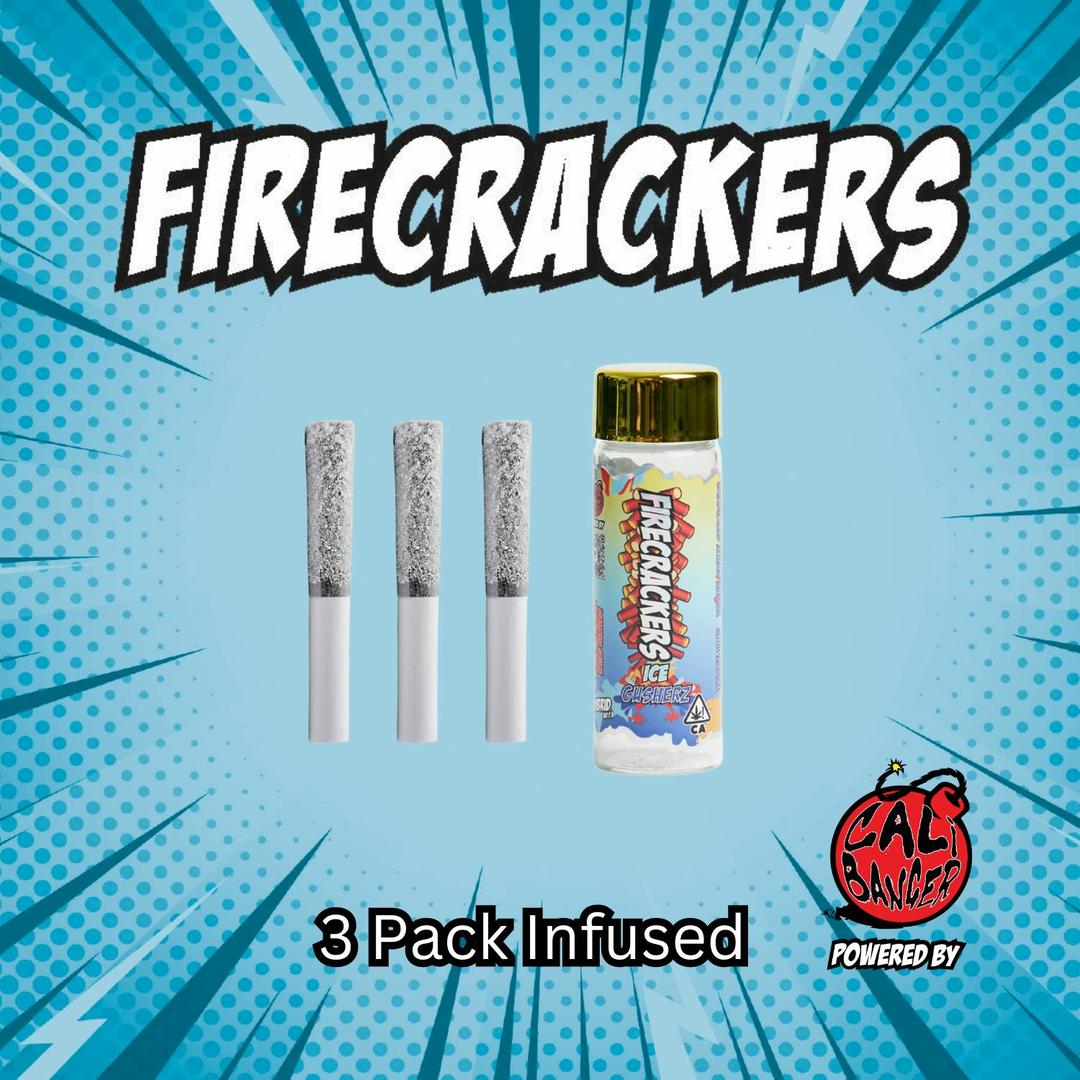 Firecracker by Cali Banger Infused Pre Roll ICE GUSHERZ 3 x 0.6 - 1.8 Gr