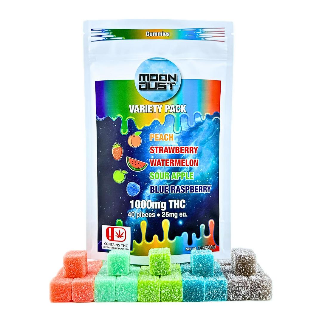 1000MG THC VARIETY PACK - 40 PIECES
