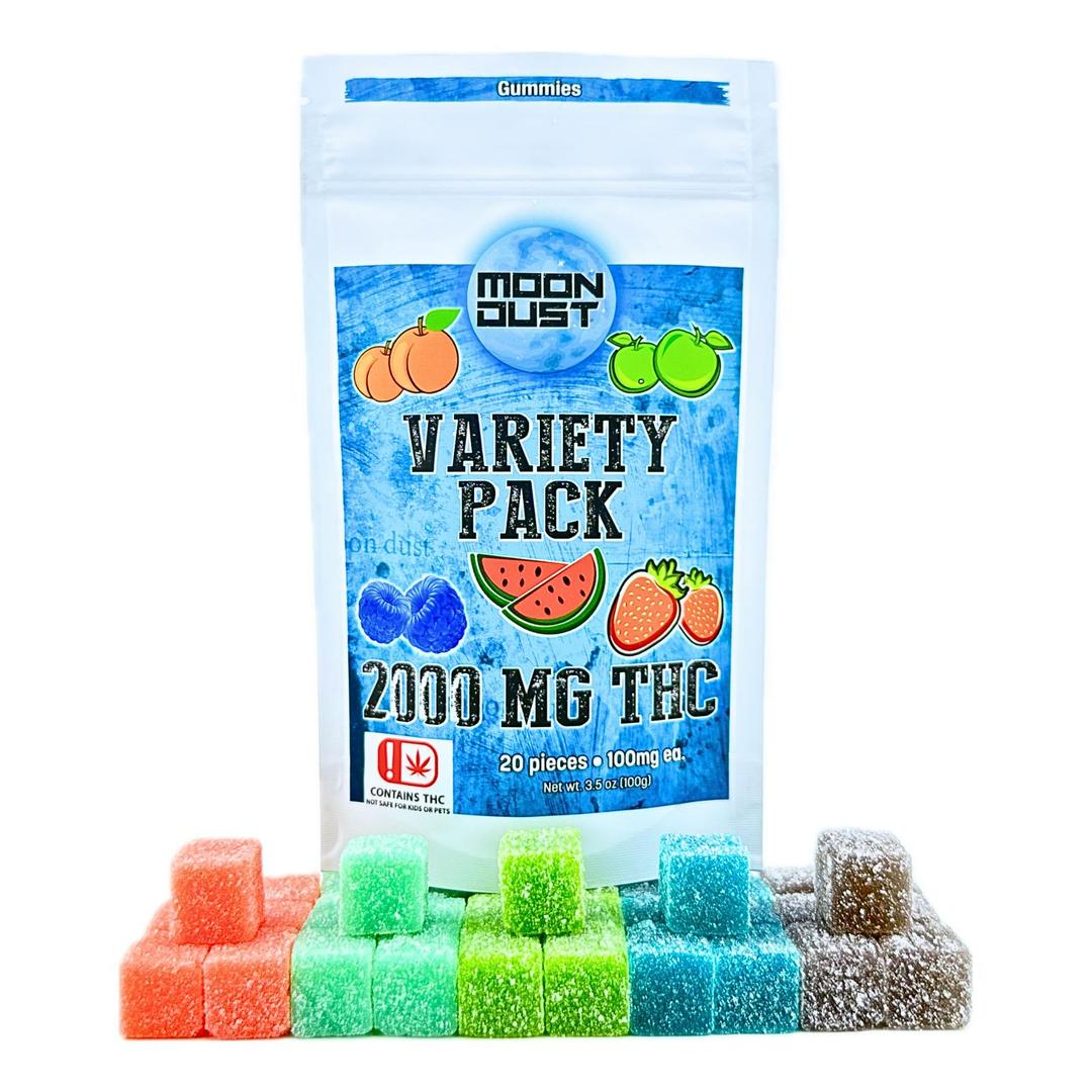 2000MG THC VARIETY PACK - 20 PIECES