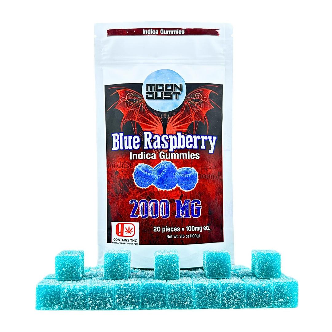 2000MG THC GUMMIES - BLUE RASPBERRY - INDICA