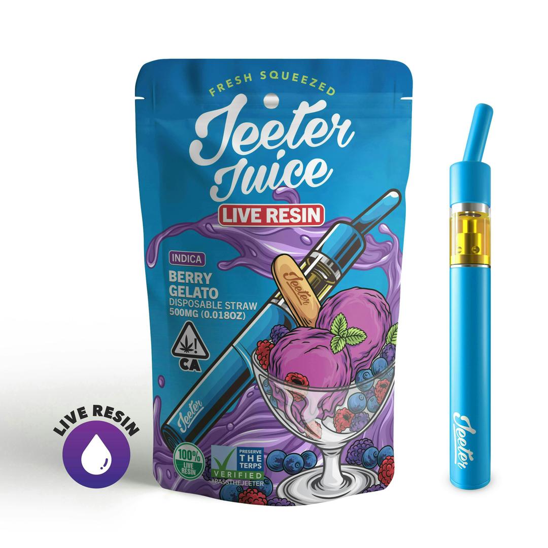 Jeeter Juice Disposable Live Resin Straw - Berry Gelato