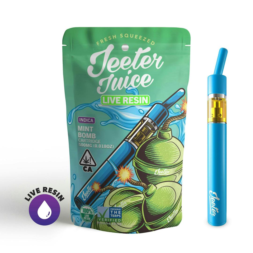 Jeeter Juice Disposable Live Resin Straw - Mint Bomb