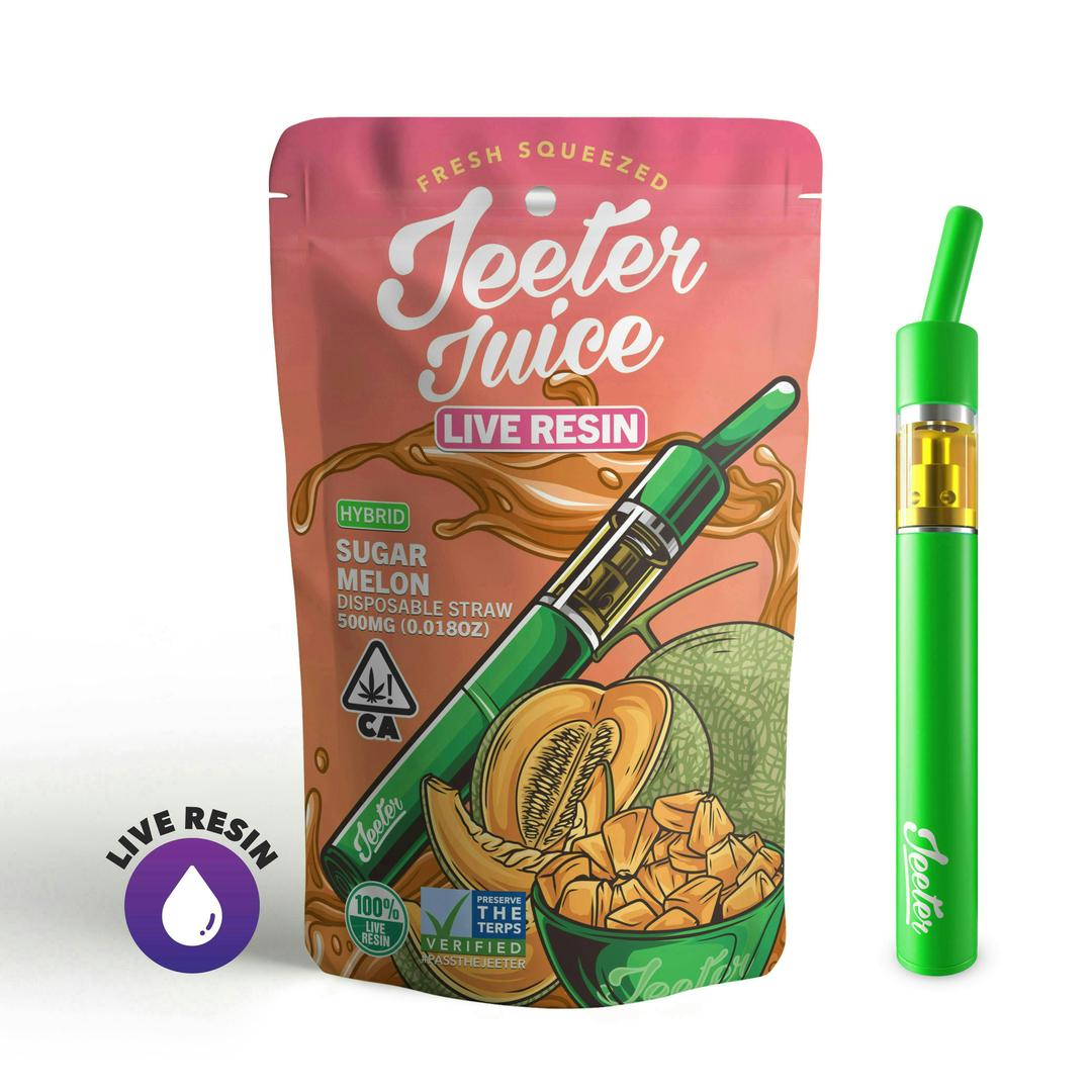 Jeeter Juice Disposable Live Resin Straw - Sugar Melon