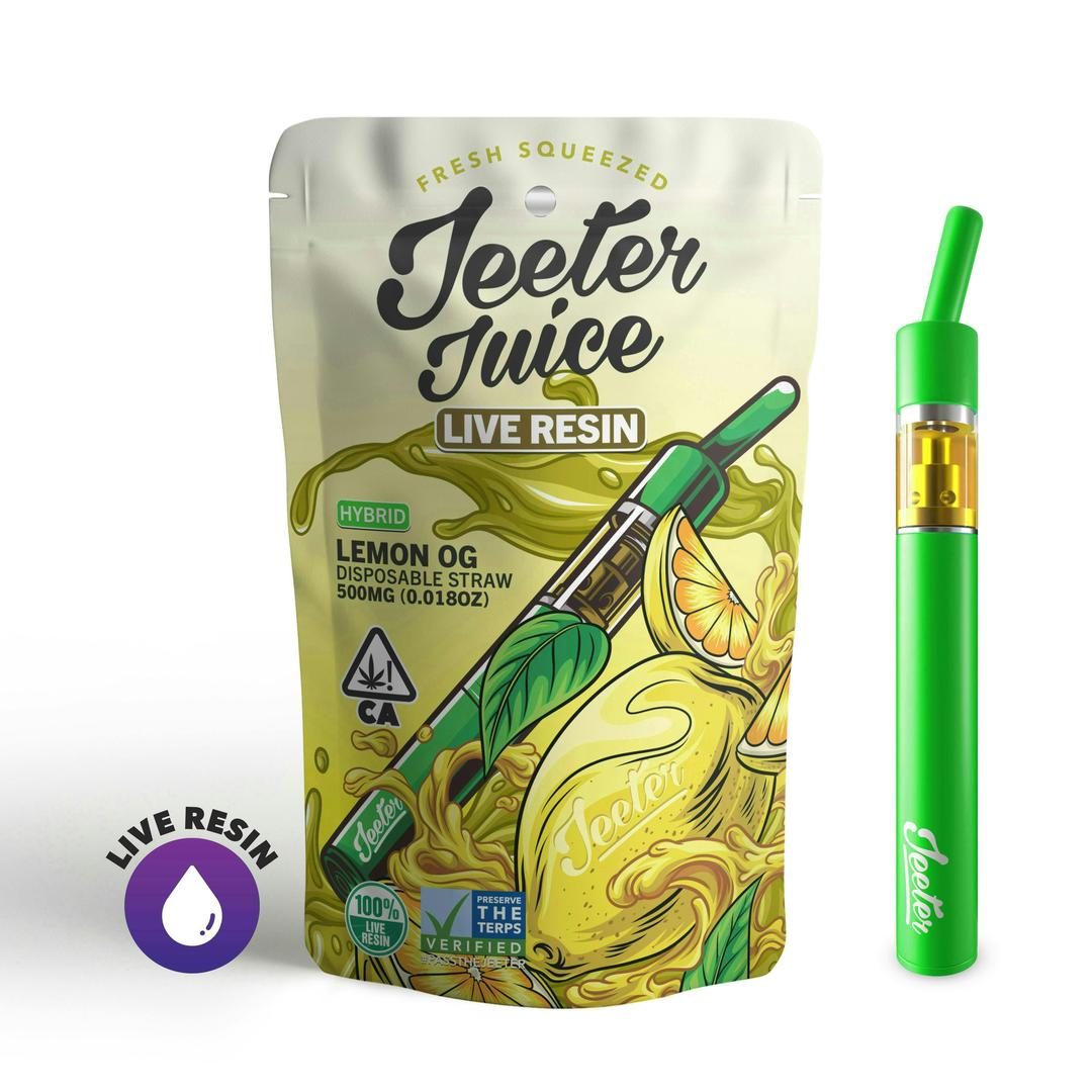 Jeeter Juice Live Resin Disposable Straw - Lemon OG