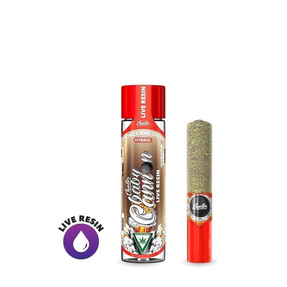 Jeeter Live Resin Infused - Baby Cannon - Cookies and Cream