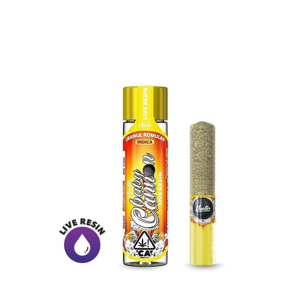 Jeeter Live Resin Infused - Baby Cannon - Orange Romulan