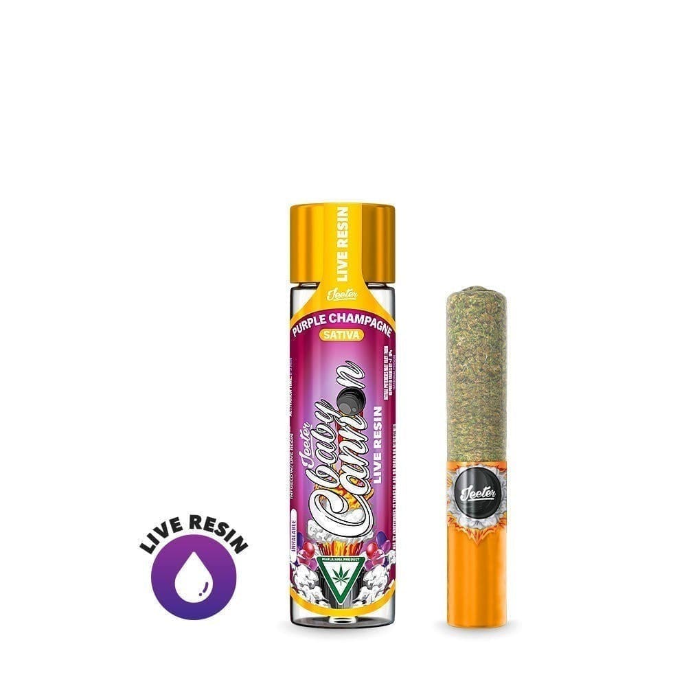 Jeeter Live Resin Infused - Baby Cannon - Purple Champagne