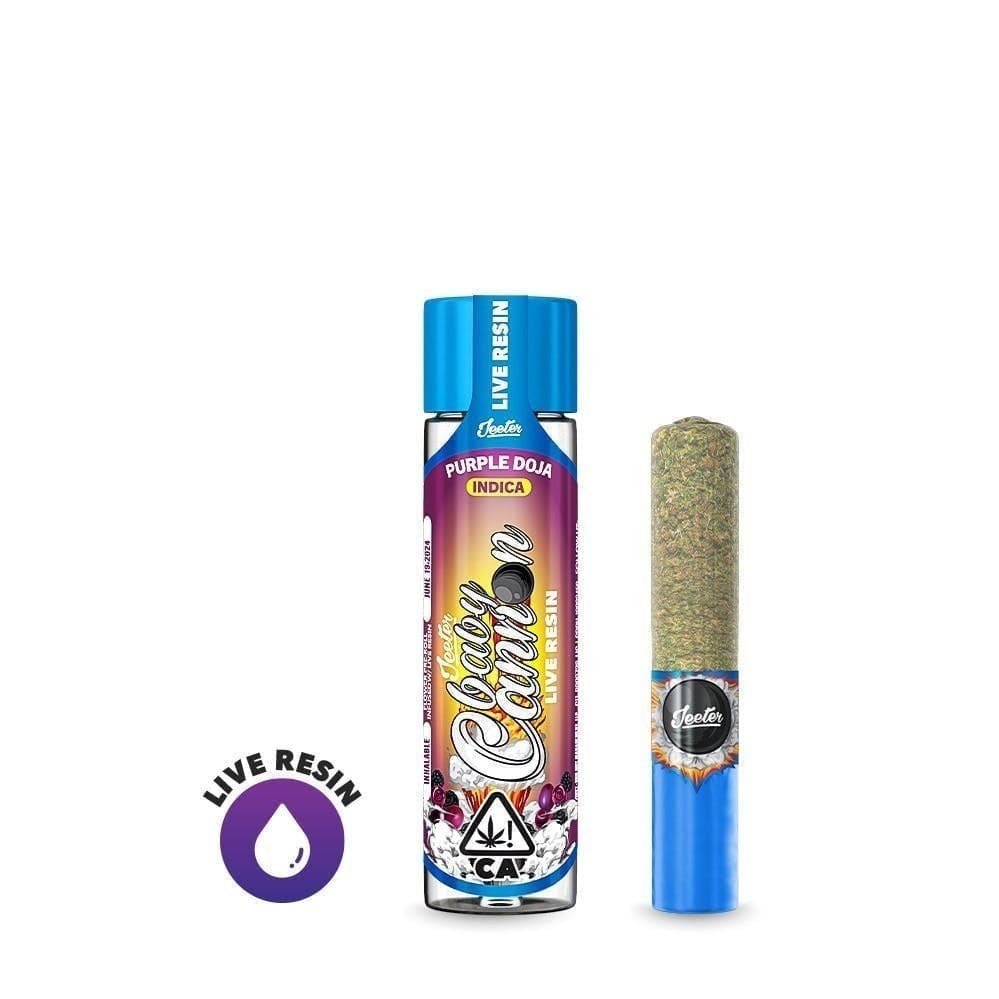 Jeeter Live Resin Infused - Baby Cannon - Purple Doja
