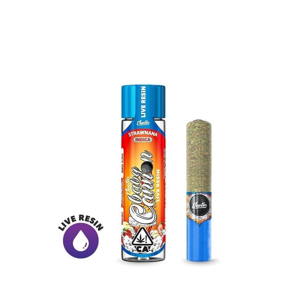 Jeeter Live Resin Infused - Baby Cannon - Strawnana