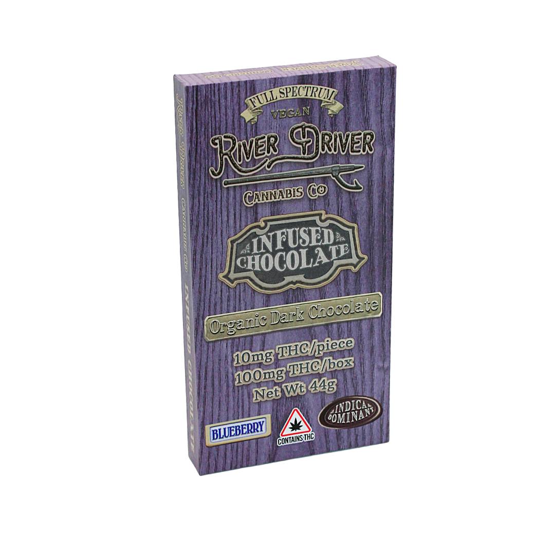 Blueberry Dark Chocolate Bar (Indica) 100mg