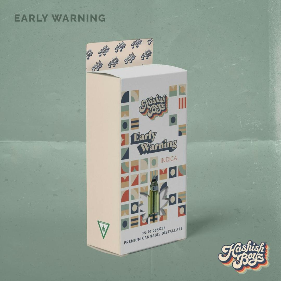 Early Warning ~ 1G Cartridge ~ Hashish Boyz ~ MED