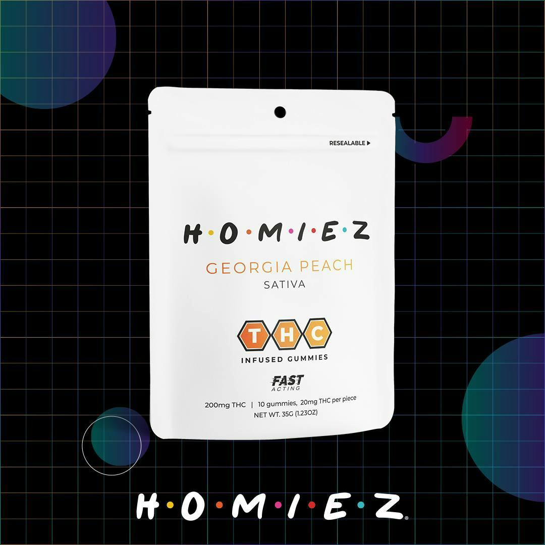 Georgia Peach • 200MG Gummies • HOMIEZ • REC