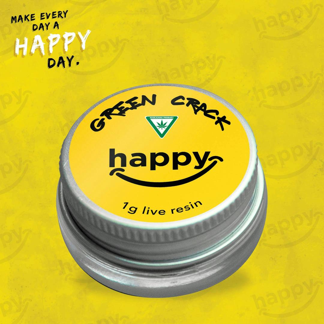 Green Crack - 1G Live Resin - Happy's - MED