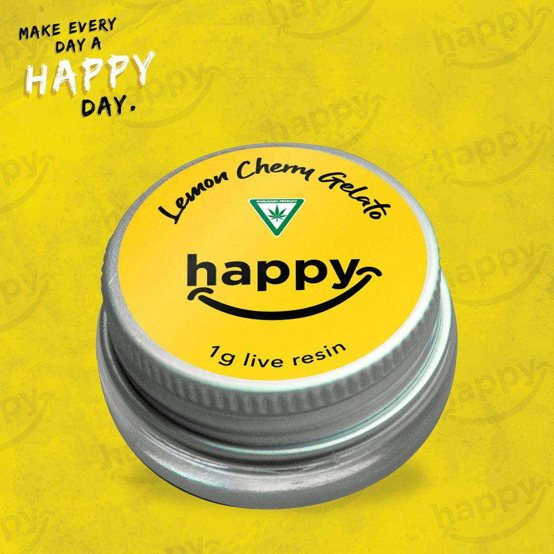Lemon Cherry Gelato - 1G Live Resin - Happy's - MED
