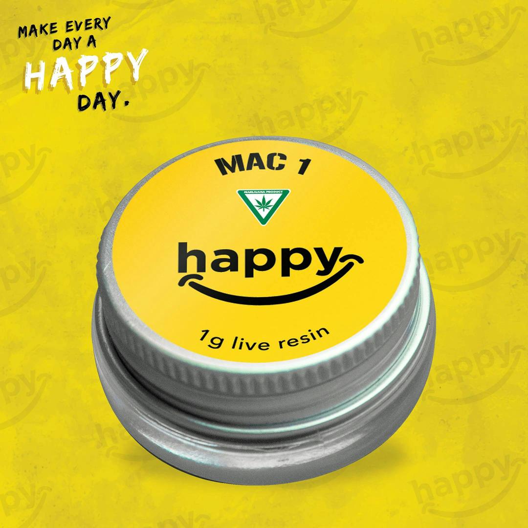 Mac 1 - 1G Live Resin - Happy's - MED