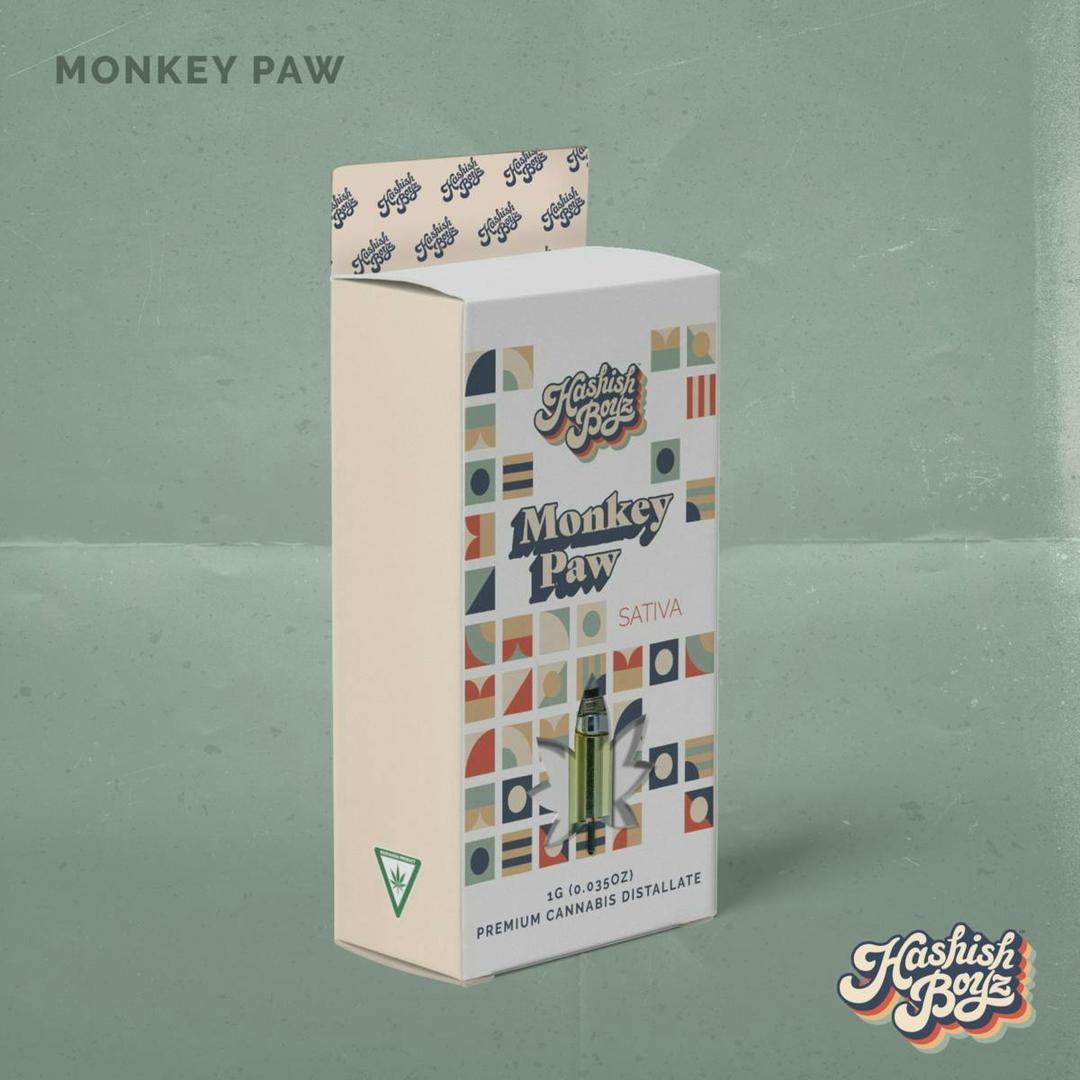 Monkey Paw ~ 1G Cartridge ~ Hashish Boyz ~ REC