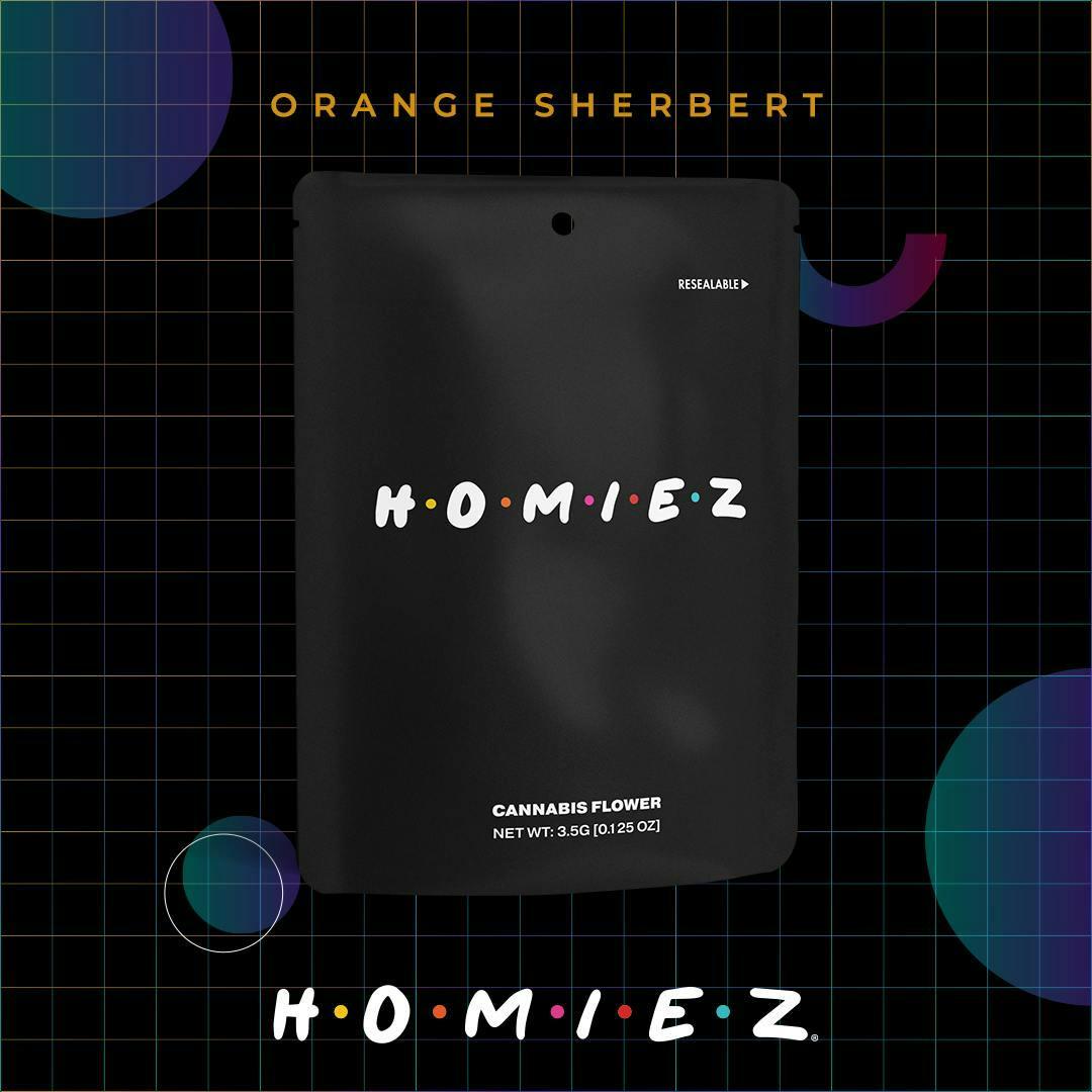 Orange Sherbert • 5 Pack Pre-Rolls • HOMIEZ • REC