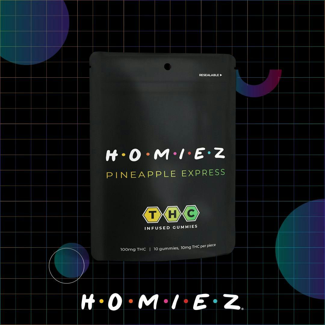Pineapple Express • 100MG Gummies • HOMIEZ • REC