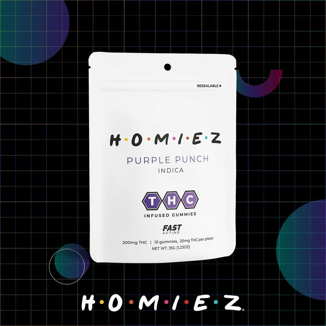 Purple Punch • 200MG Gummies • HOMIEZ • MED