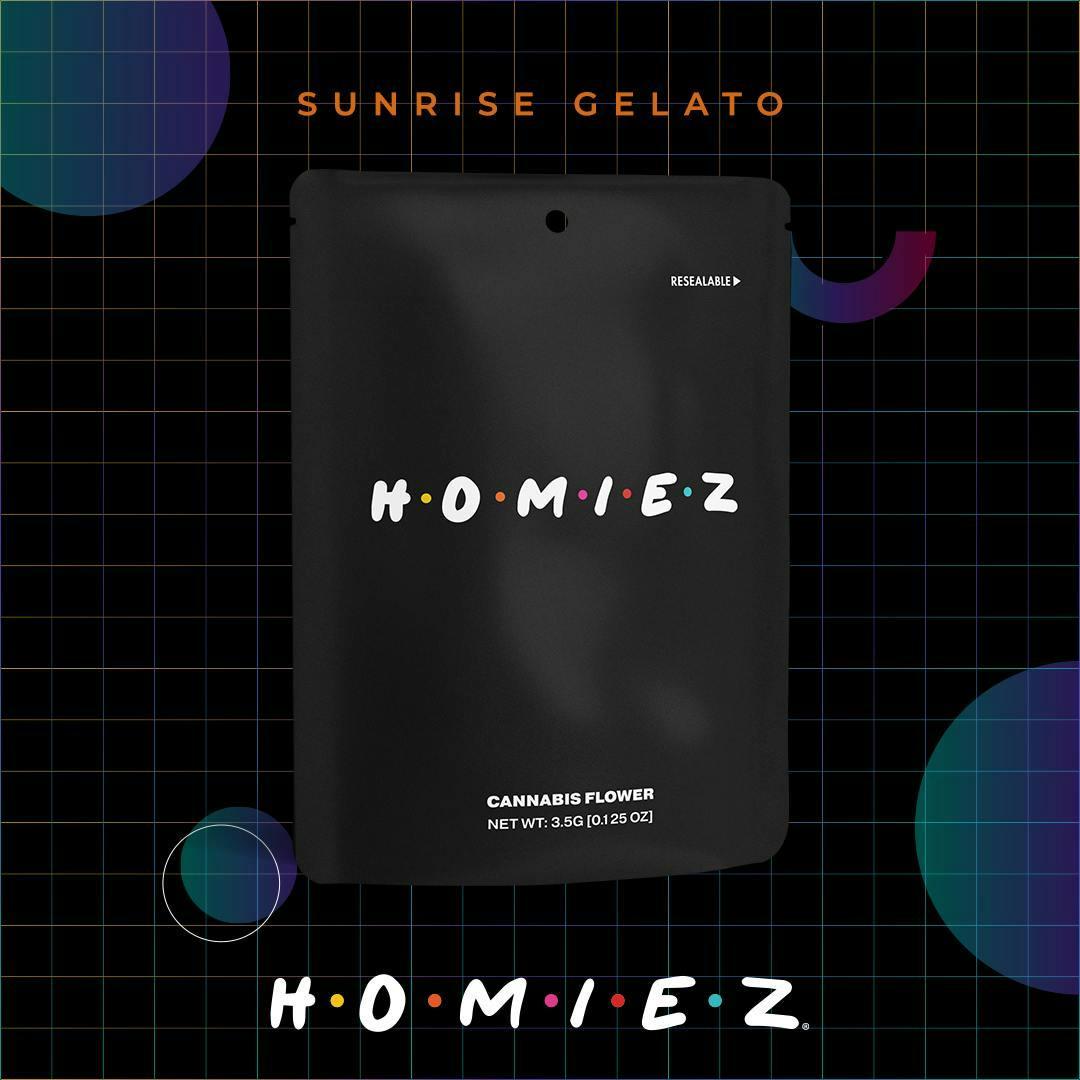 Sunrise Gelato • 5 Pack Pre-Rolls • HOMIEZ • REC