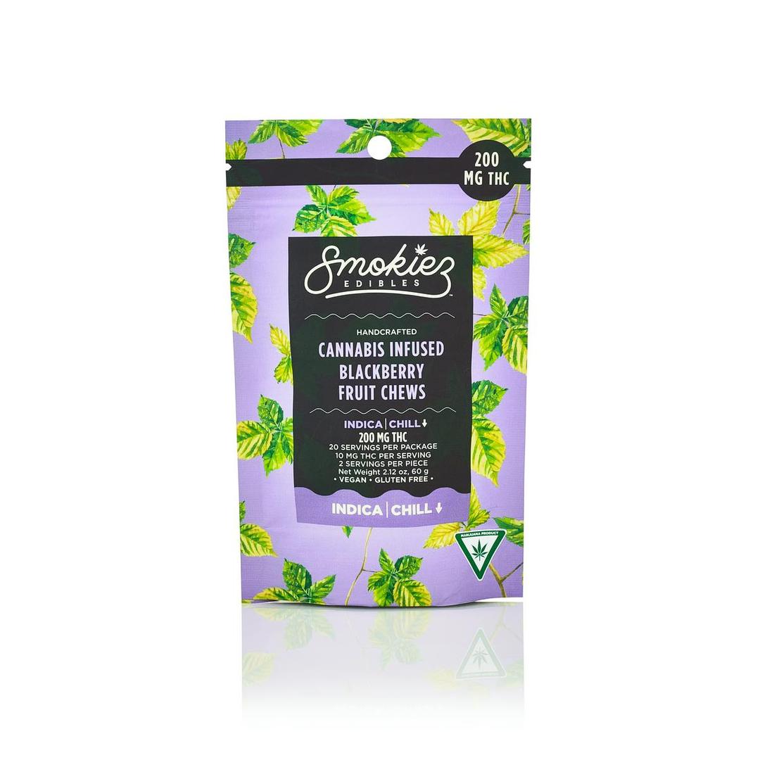 Blackberry | Indica Chill | 200mg THC Fruit Chews - MI