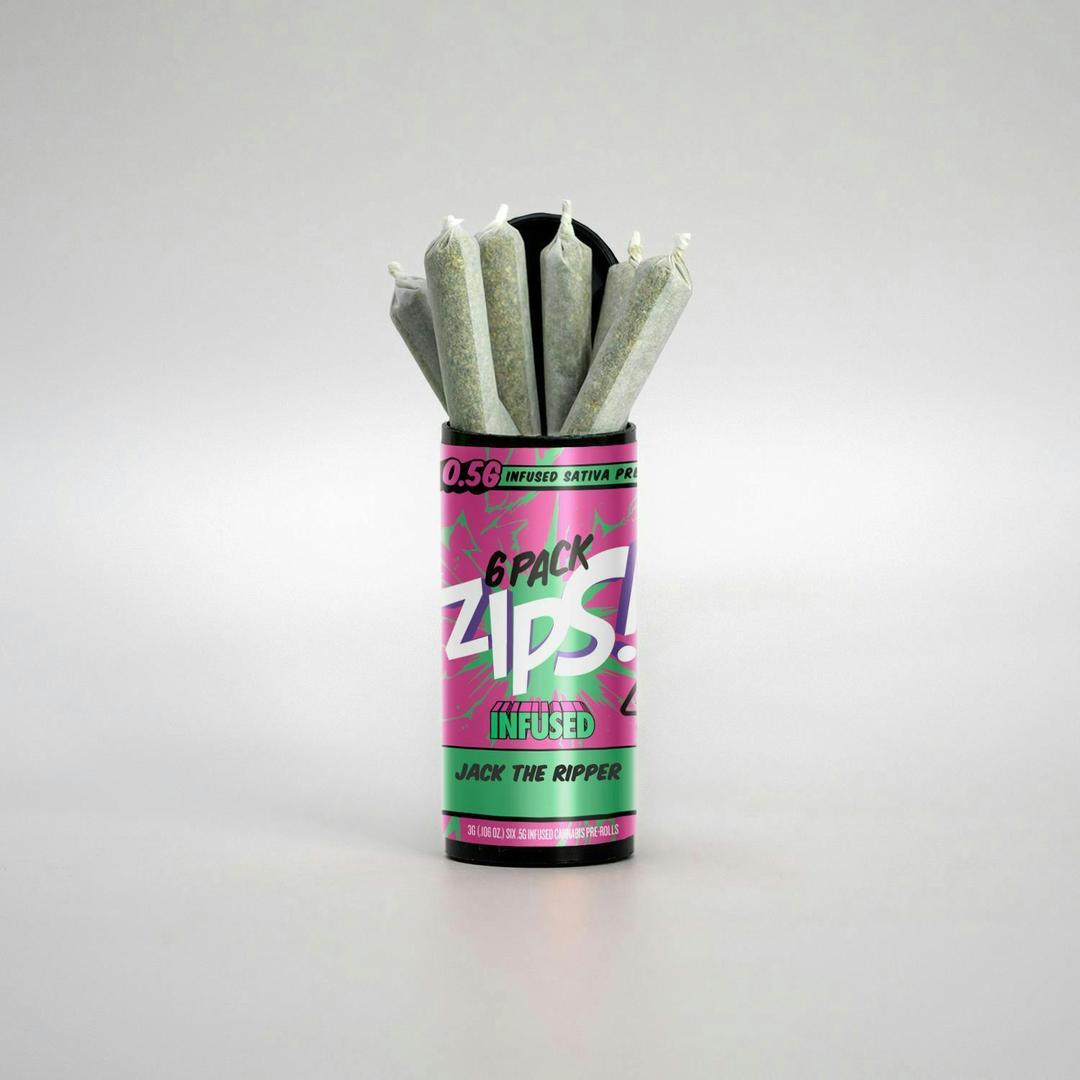 Jack The Ripper 0.5G 6 Pack Infused Preroll