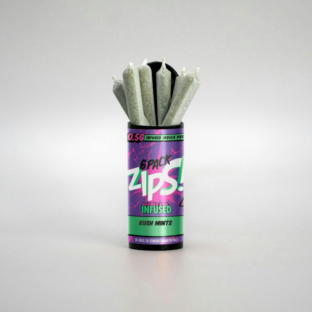 Kush Mints 0.5G 6 Pack Infused Preroll