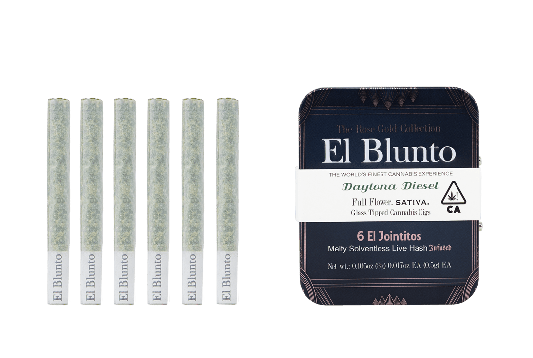 El Jointito - 6pk - Daytona Diesel - Hash Infused - 6 x .3G [Mini Joints]