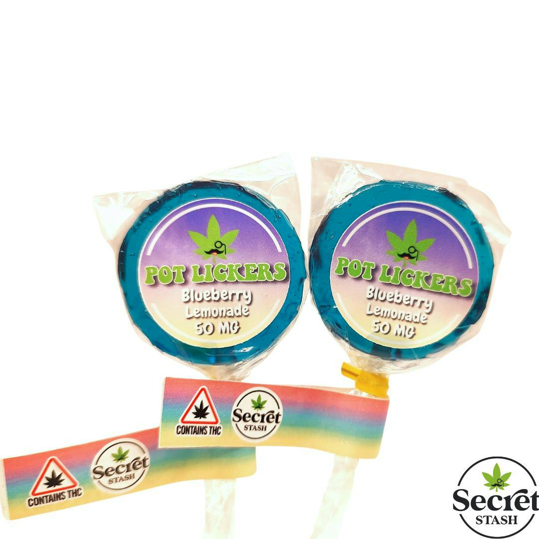 Secret Stash - Pot Lickers - Blueberry Lemonade - 50mg