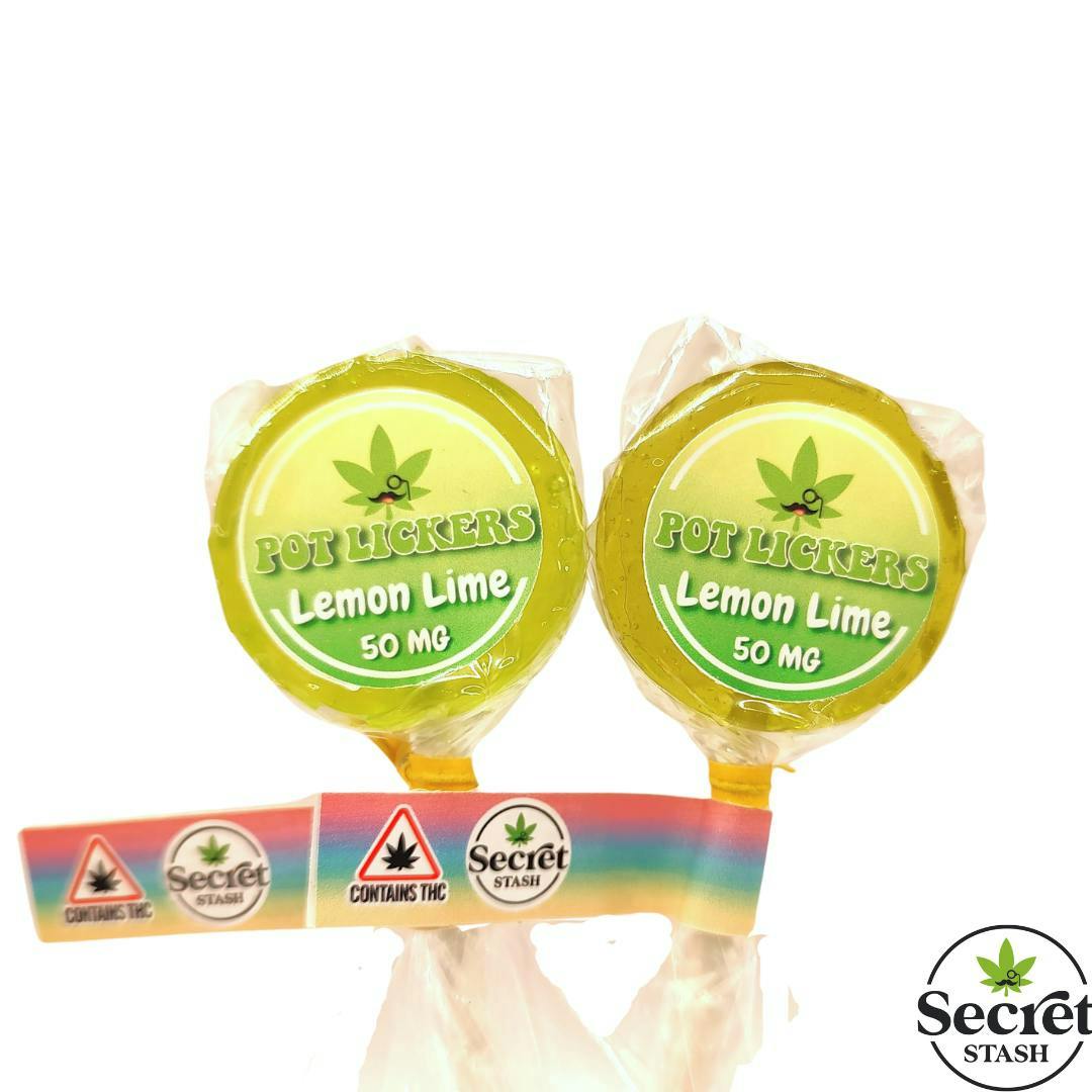 Secret Stash - Pot Lickers - Lemon Lime - 50mg