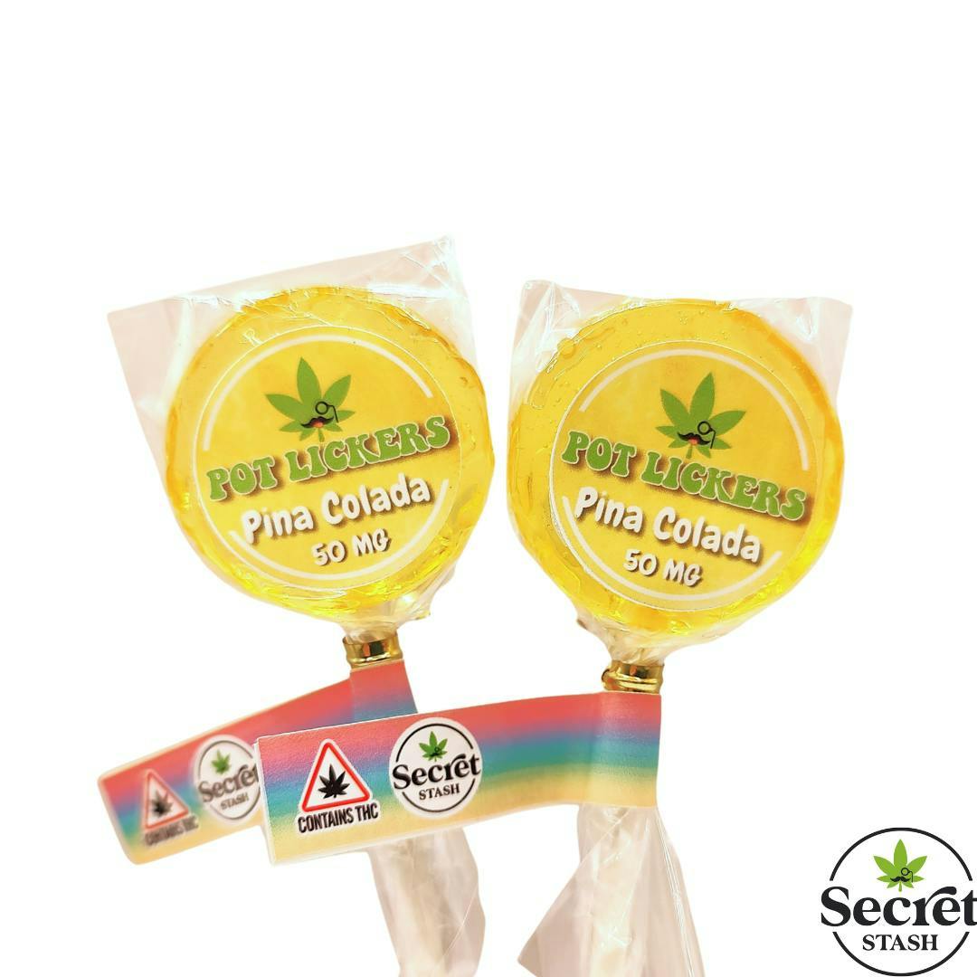Secret Stash - Pot Lickers - Pina Colada - 50mg