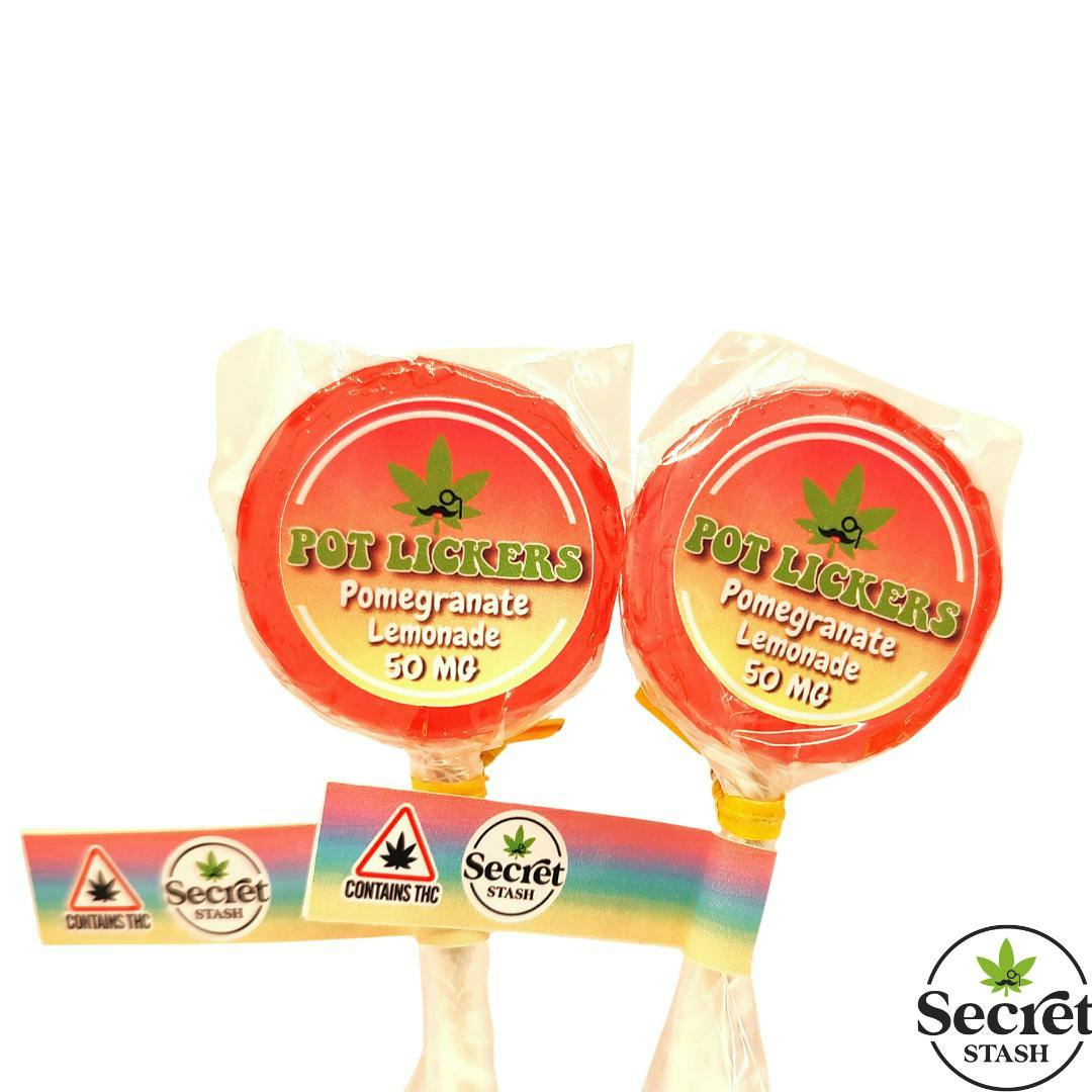 Secret Stash - Pot Lickers - Pomegranate Lemonade - 50mg