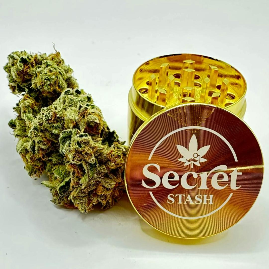 Secret Stash - Small Metal Grinder - Gold