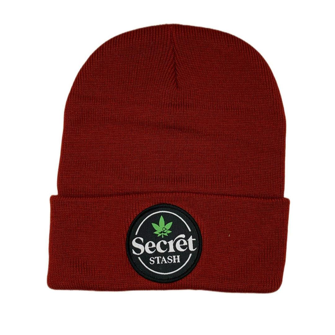 Secret Stash Beanie - Cardinal Red