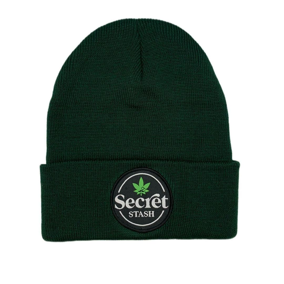 Secret Stash Beanie - Forest Green