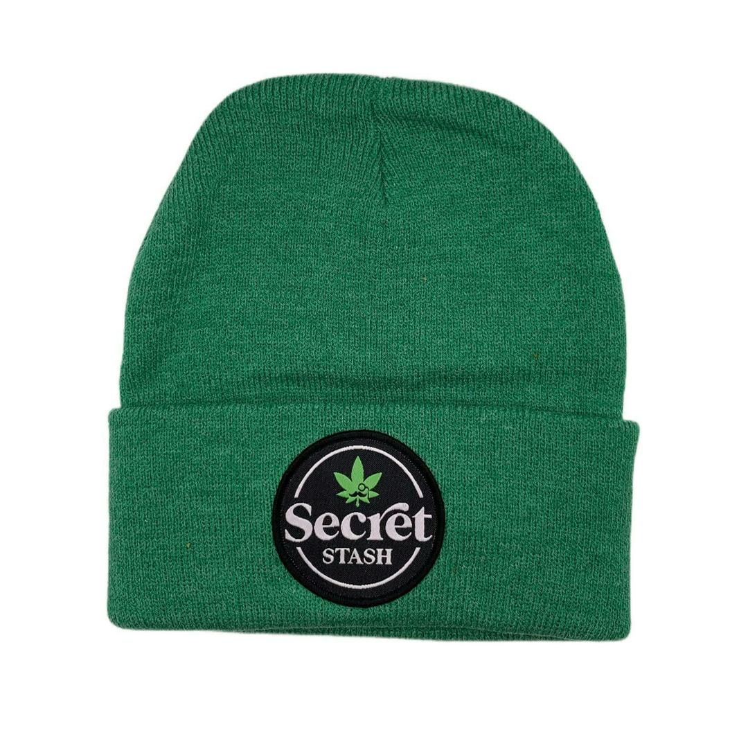 Secret Stash Beanie - Heather Kelly Green