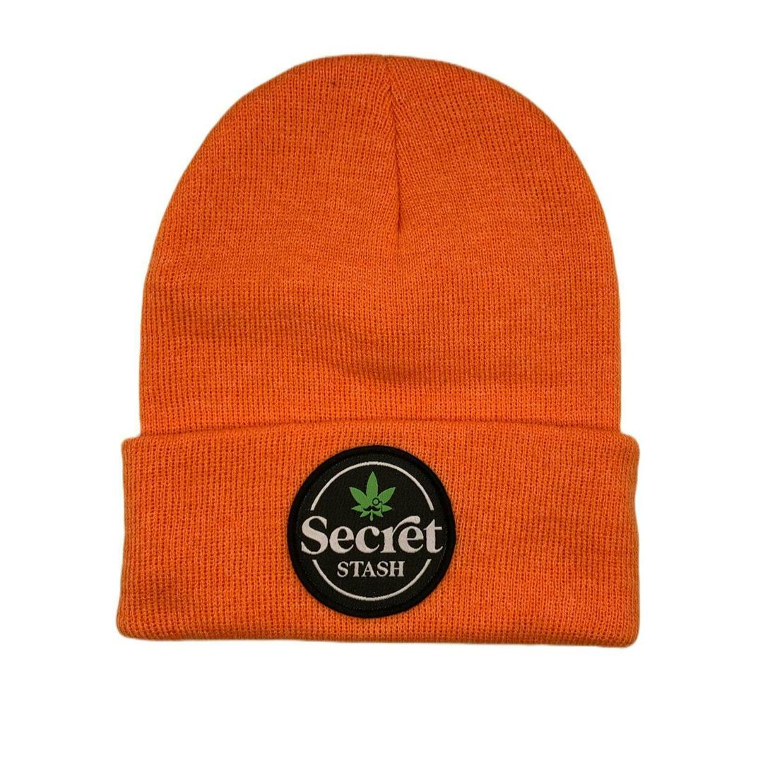 Secret Stash Beanie - Heather Orange