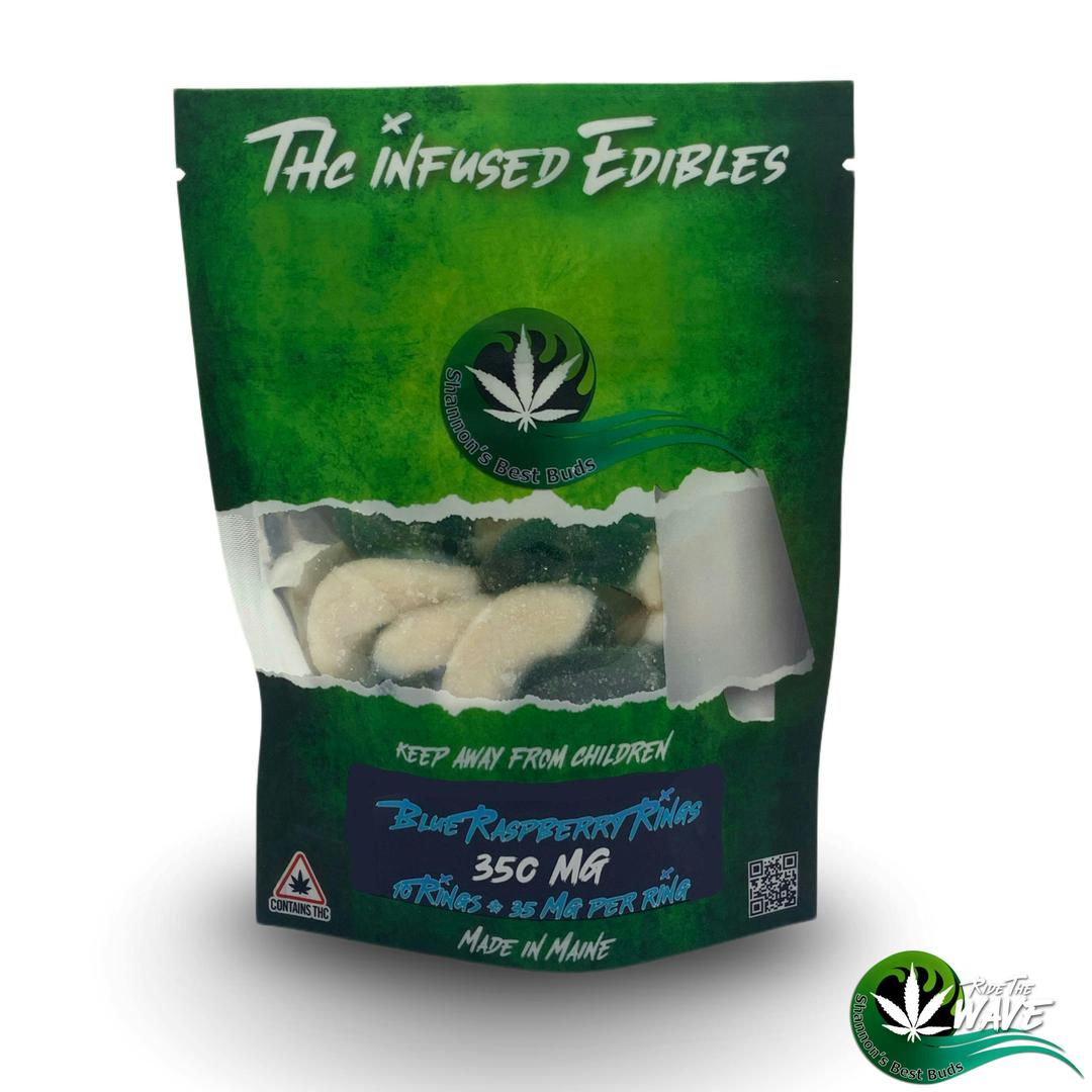 Shannon’s Blue Raspberry Rings - 350 mg