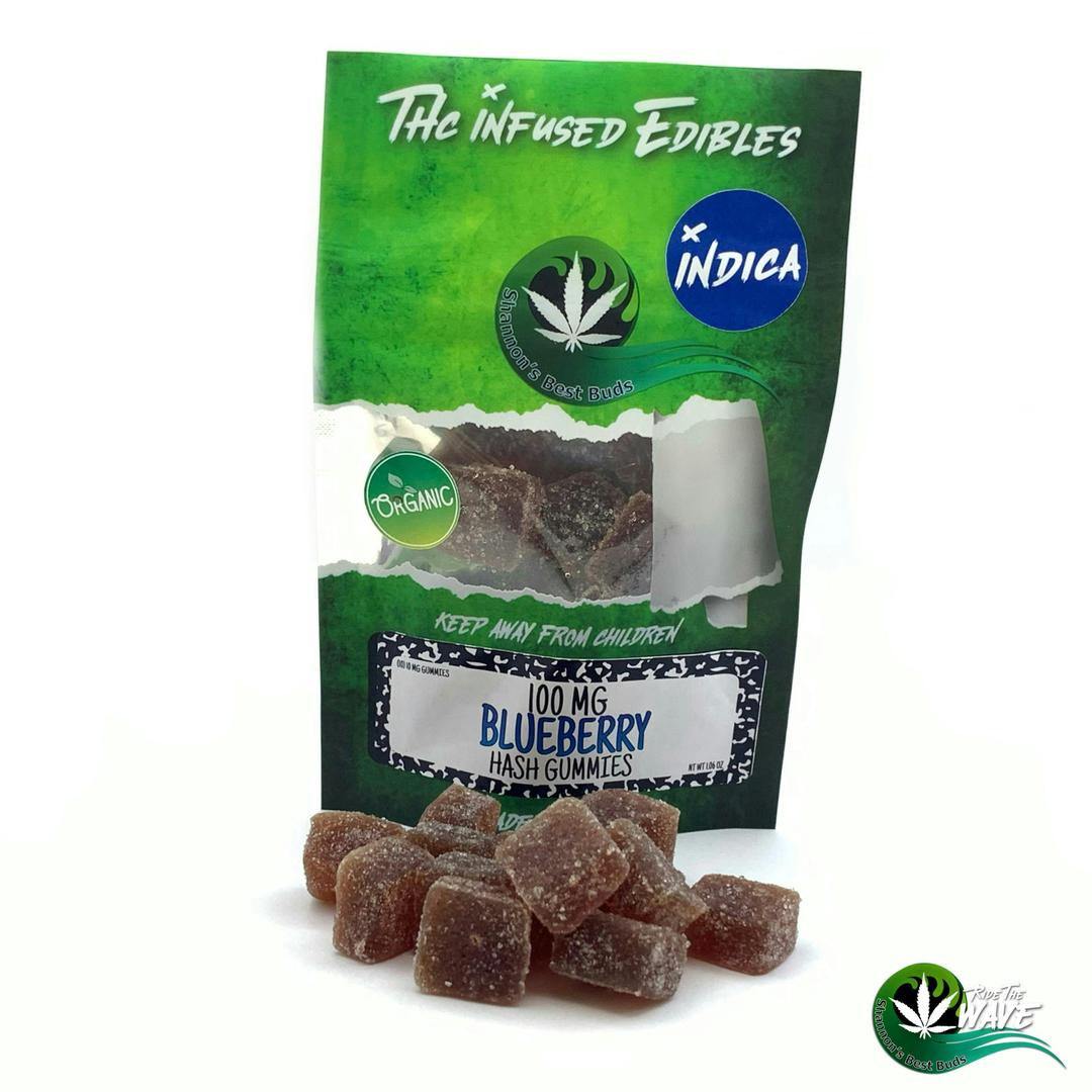 Shannon’s Hash Gummies - Blueberry - Indica - 100mg