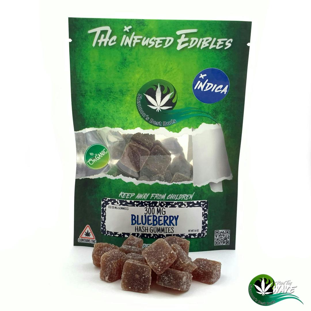 Shannon’s Hash Gummies - Blueberry - Indica - 300mg