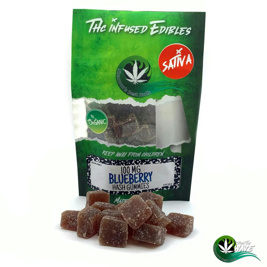 Shannon’s Hash Gummies - Blueberry - Sativa - 100mg