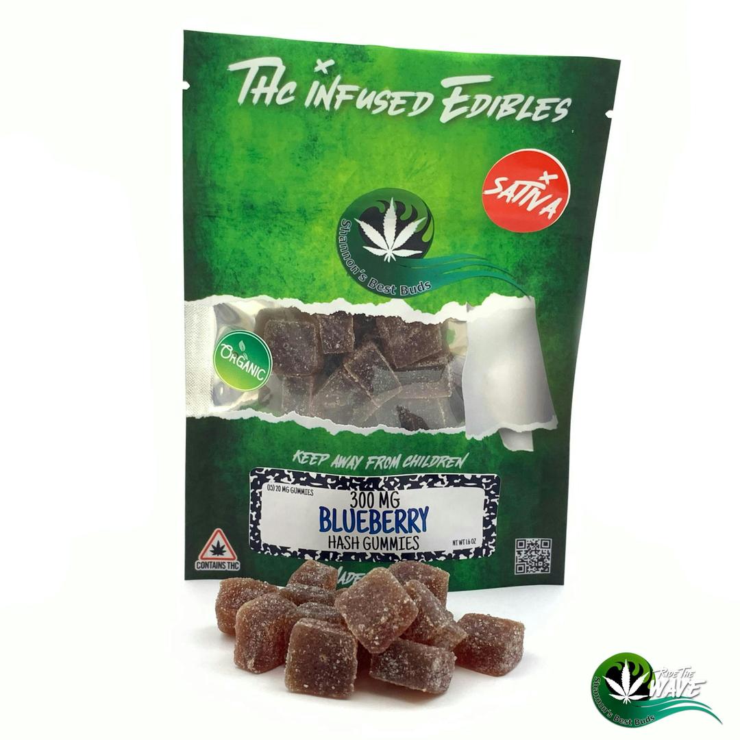 Shannon’s Hash Gummies - Blueberry - Sativa - 300mg